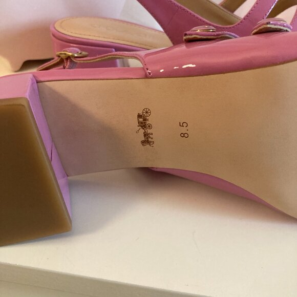 NWB Coach Winley Mary Jane slingbacks, sz. 8.5 - Picture 4 of 5